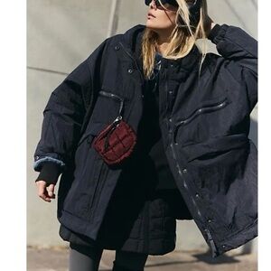 Free People Billie Boxy Hooded Jacket